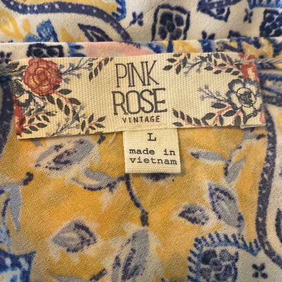 Pink Rose summer top size L - Picture 5 of 6